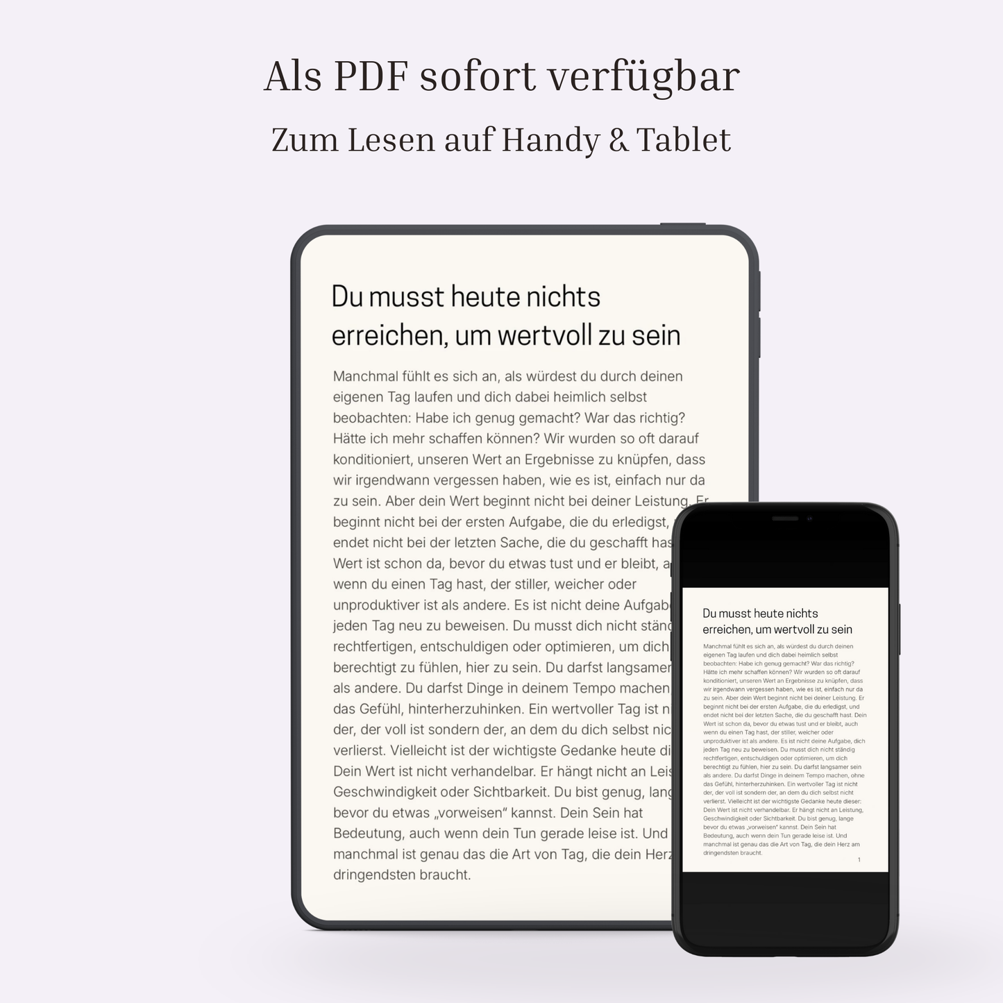 ruhige Gedanken für einen klaren Tag Mini-Guide